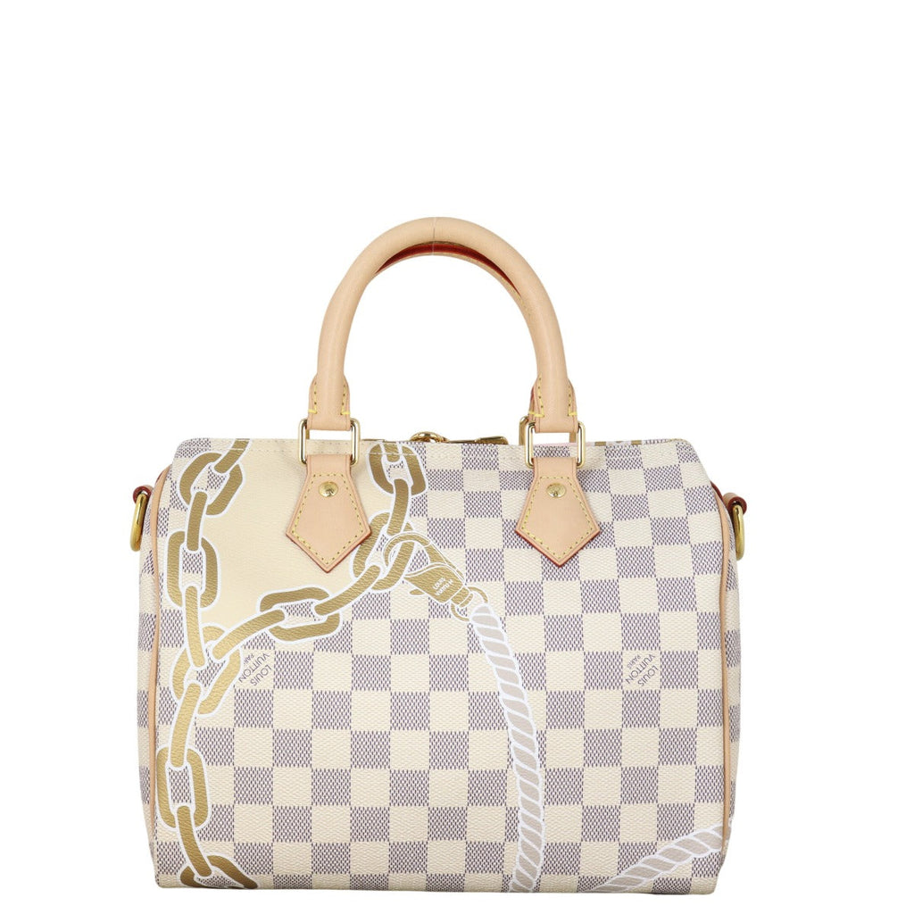 Louis Vuitton Speedy 25 Bandouliere Damier Azur Nautical Ropes