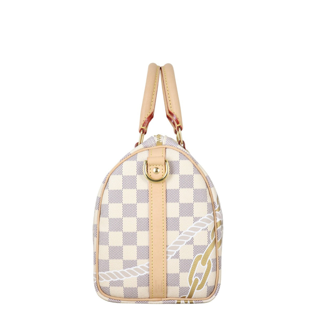 Louis Vuitton Speedy 25 Bandouliere Damier Azur Nautical Ropes