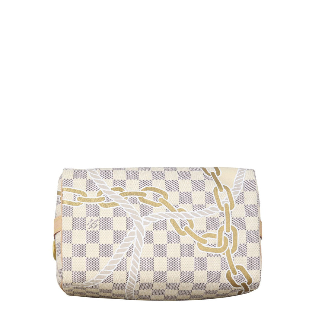 Louis Vuitton Speedy 25 Bandouliere Damier Azur Nautical Ropes