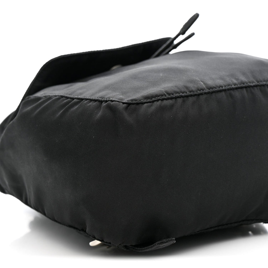 Nylon Vela Mini Cinch Backpack Black