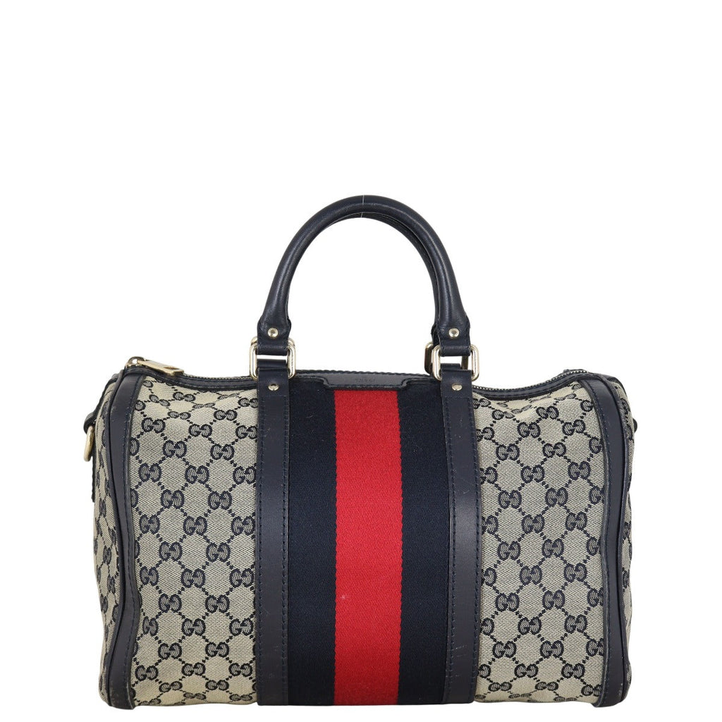Gucci Vintage Web Original GG Boston Bag Medium
