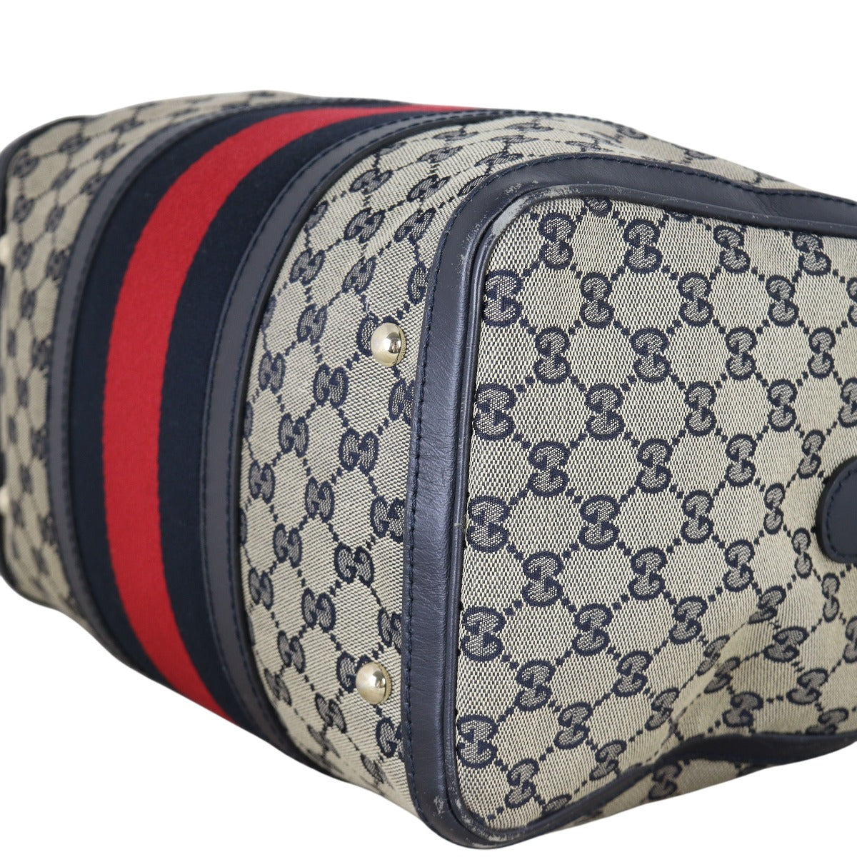 Gucci Vintage Web Original GG Boston Bag Medium