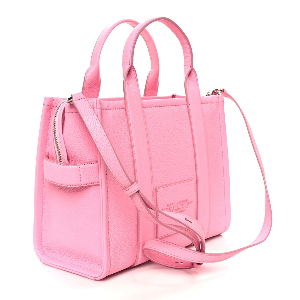Grained Calfskin Medium The Tote Bag Fluro Candy Pink