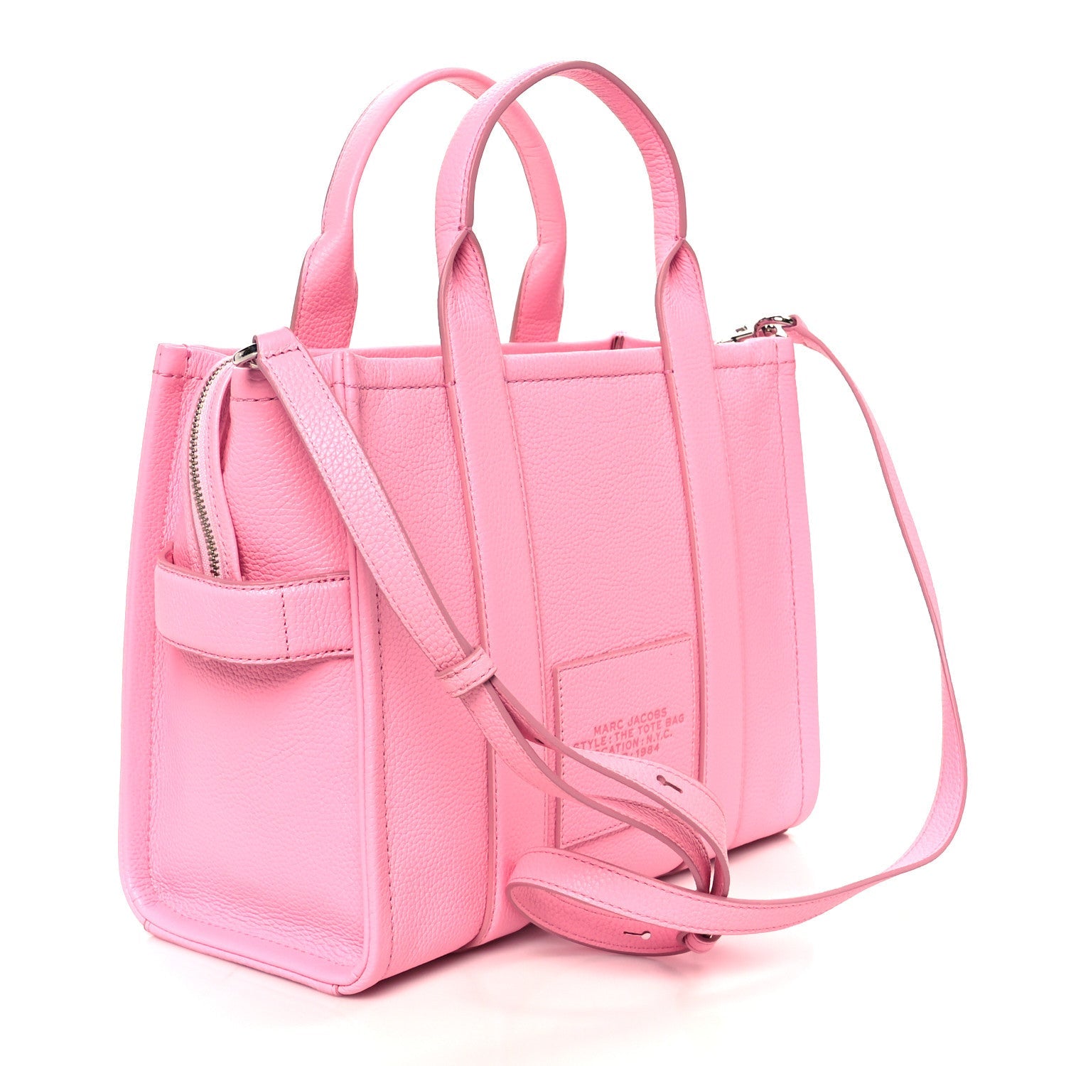 Grained Calfskin Medium The Tote Bag Fluro Candy Pink