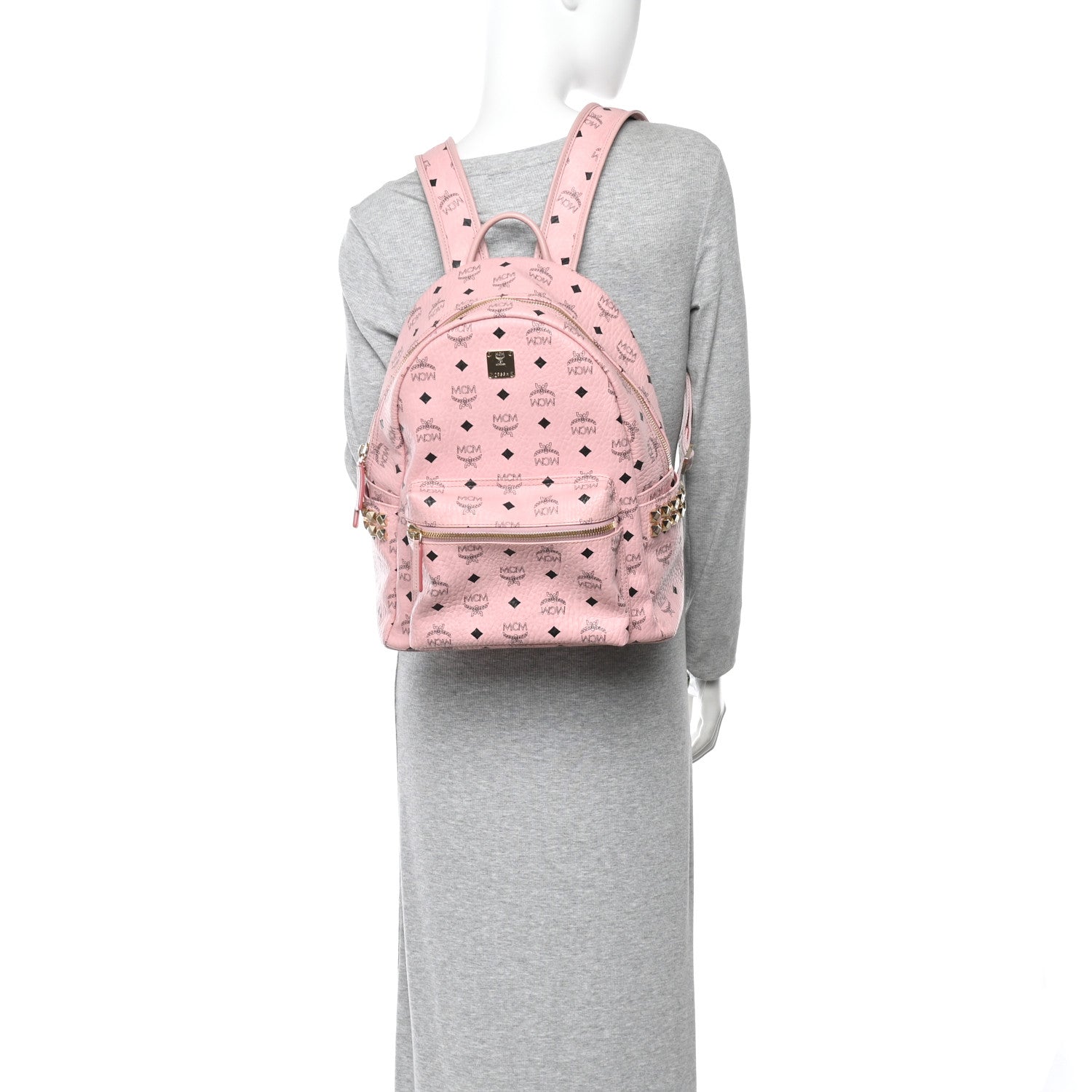 Visetos Small Side Stud Stark Backpack Soft Pink