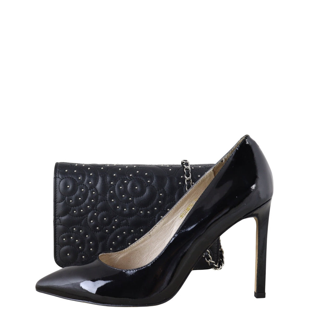 Chanel Camellia Studded Wallet on Chain