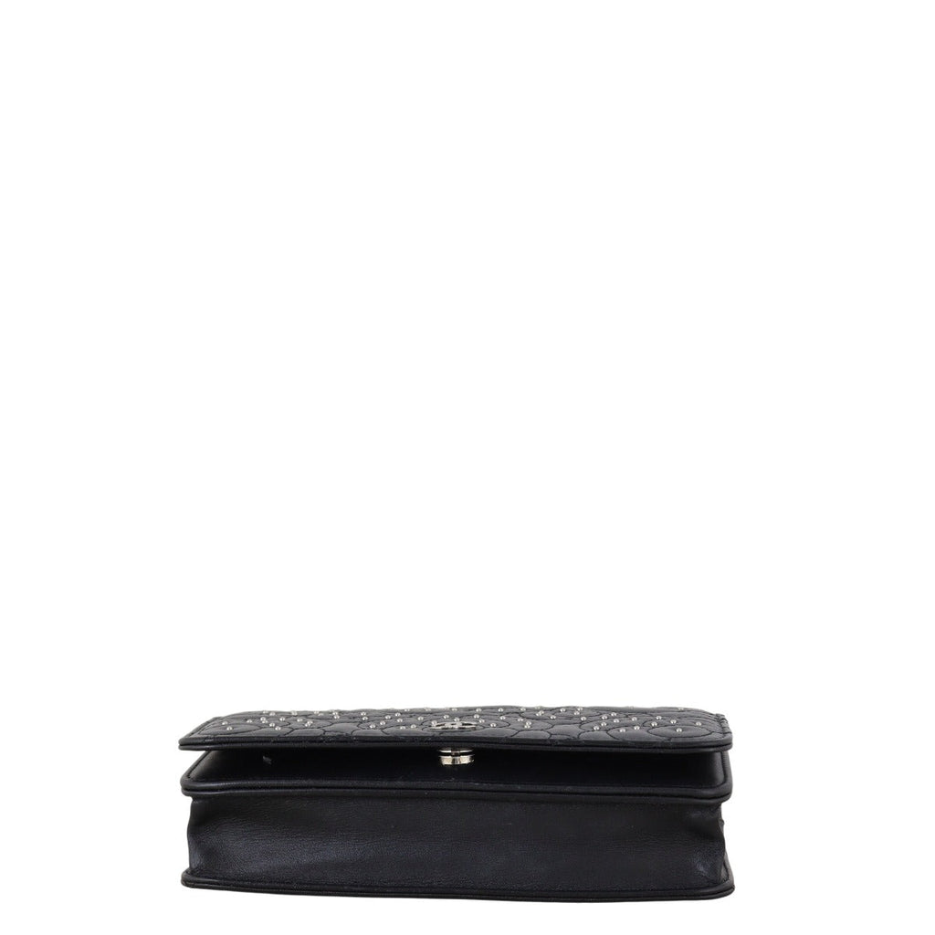 Chanel Camellia Studded Wallet on Chain
