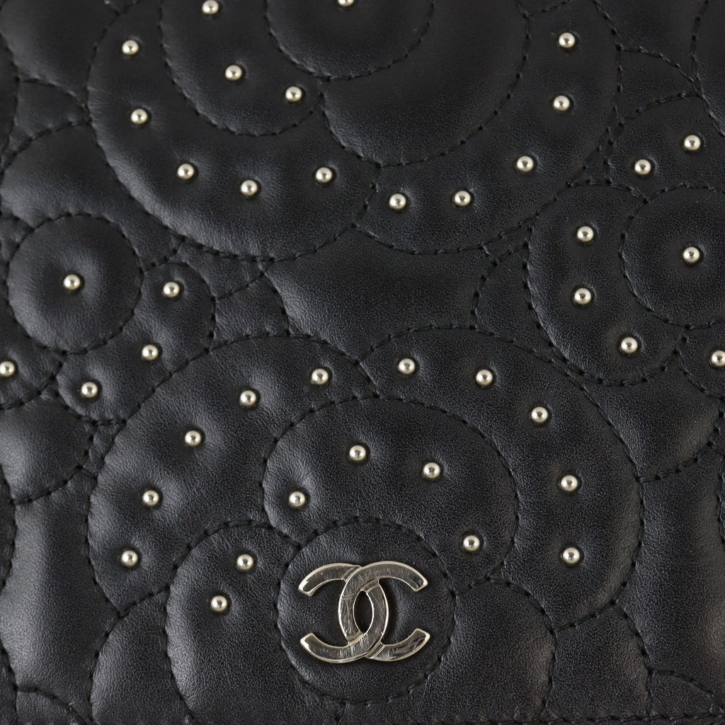 Chanel Camellia Studded Wallet on Chain