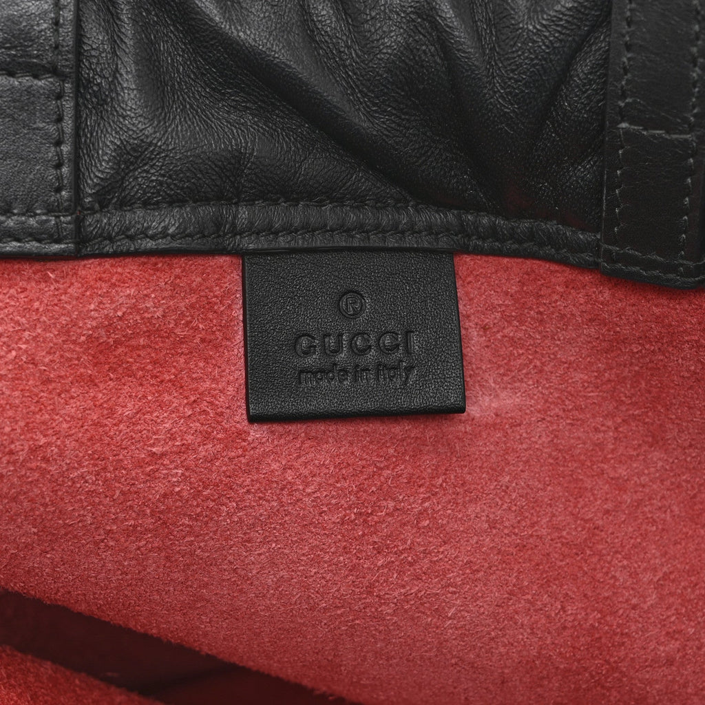 Calfskin Coco Capitan Logo Drawstring Backpack Hibiscus Red