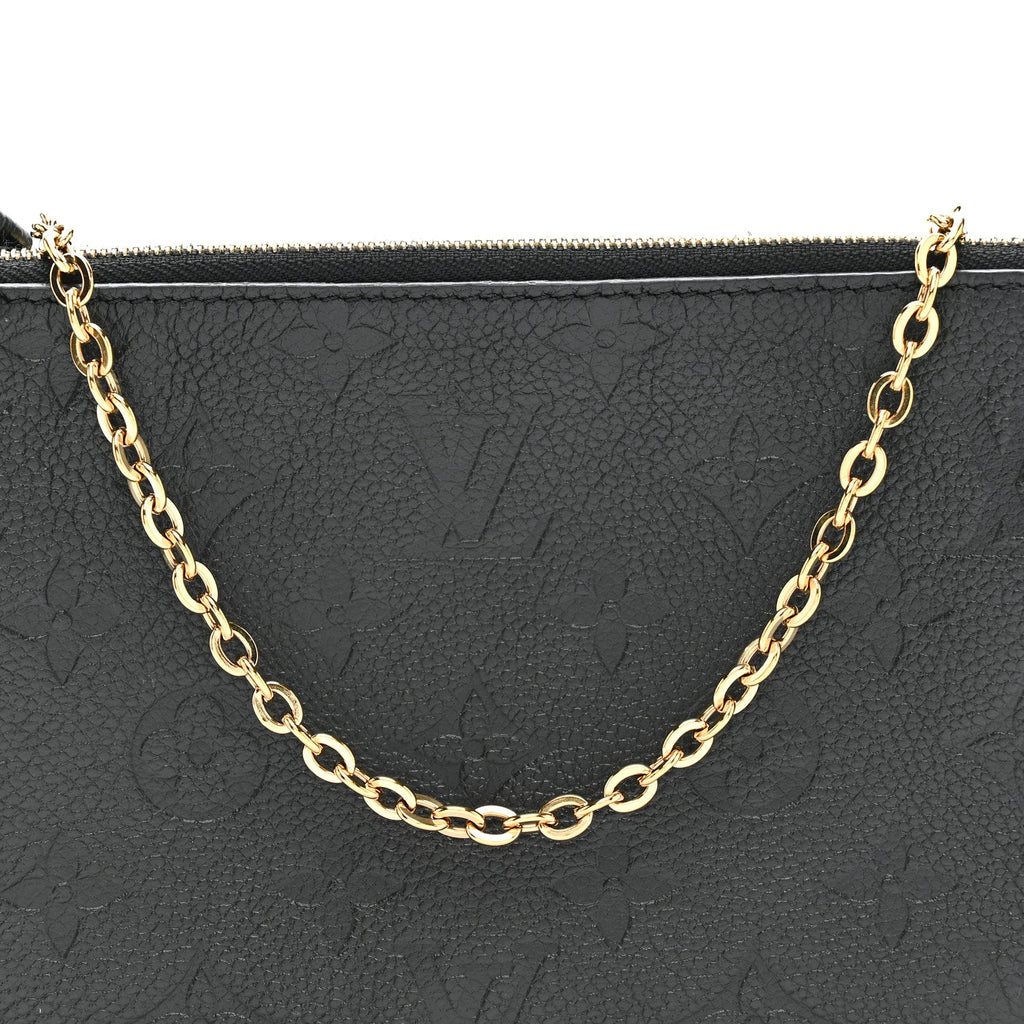 Empreinte Double Zip Pochette Black