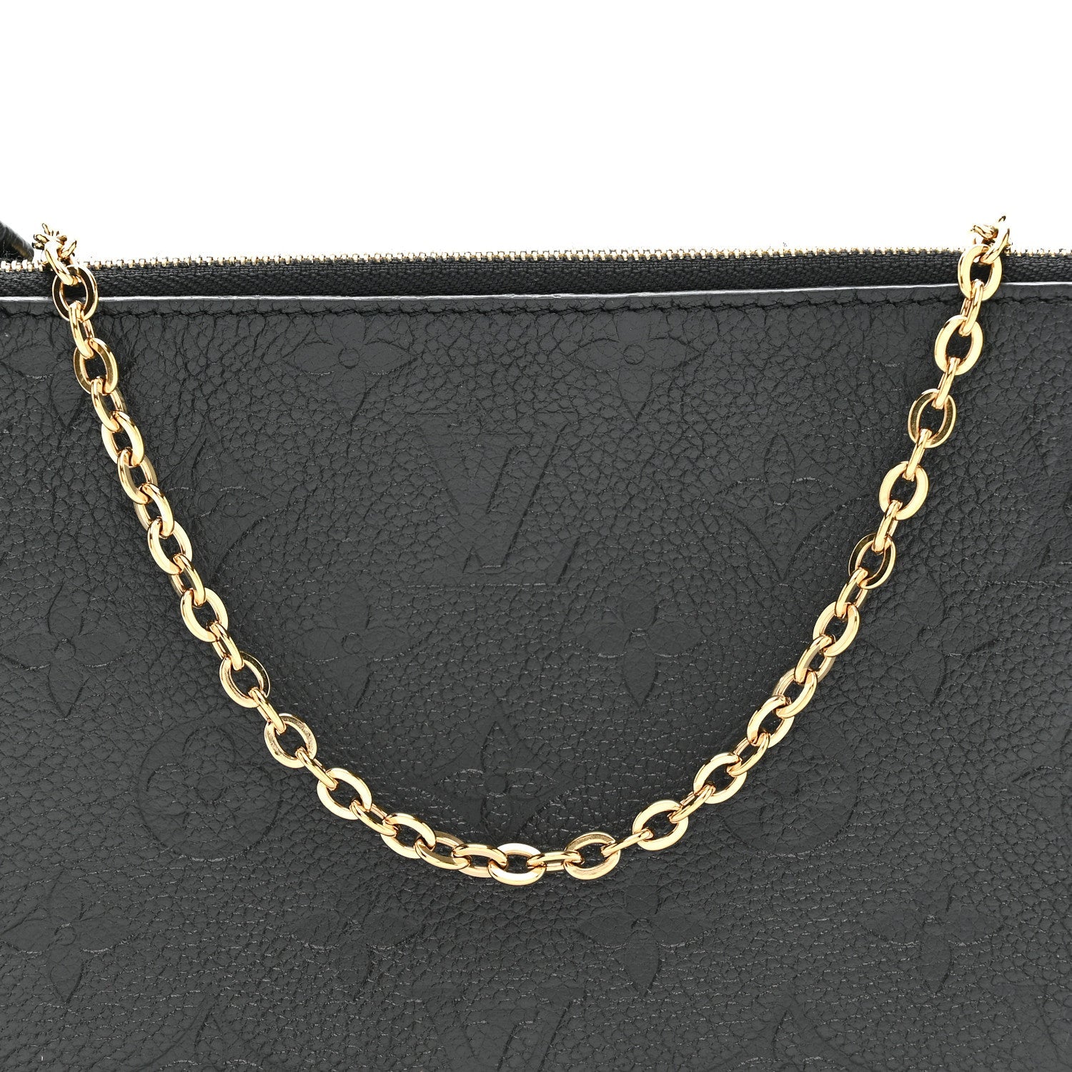 Empreinte Double Zip Pochette Black
