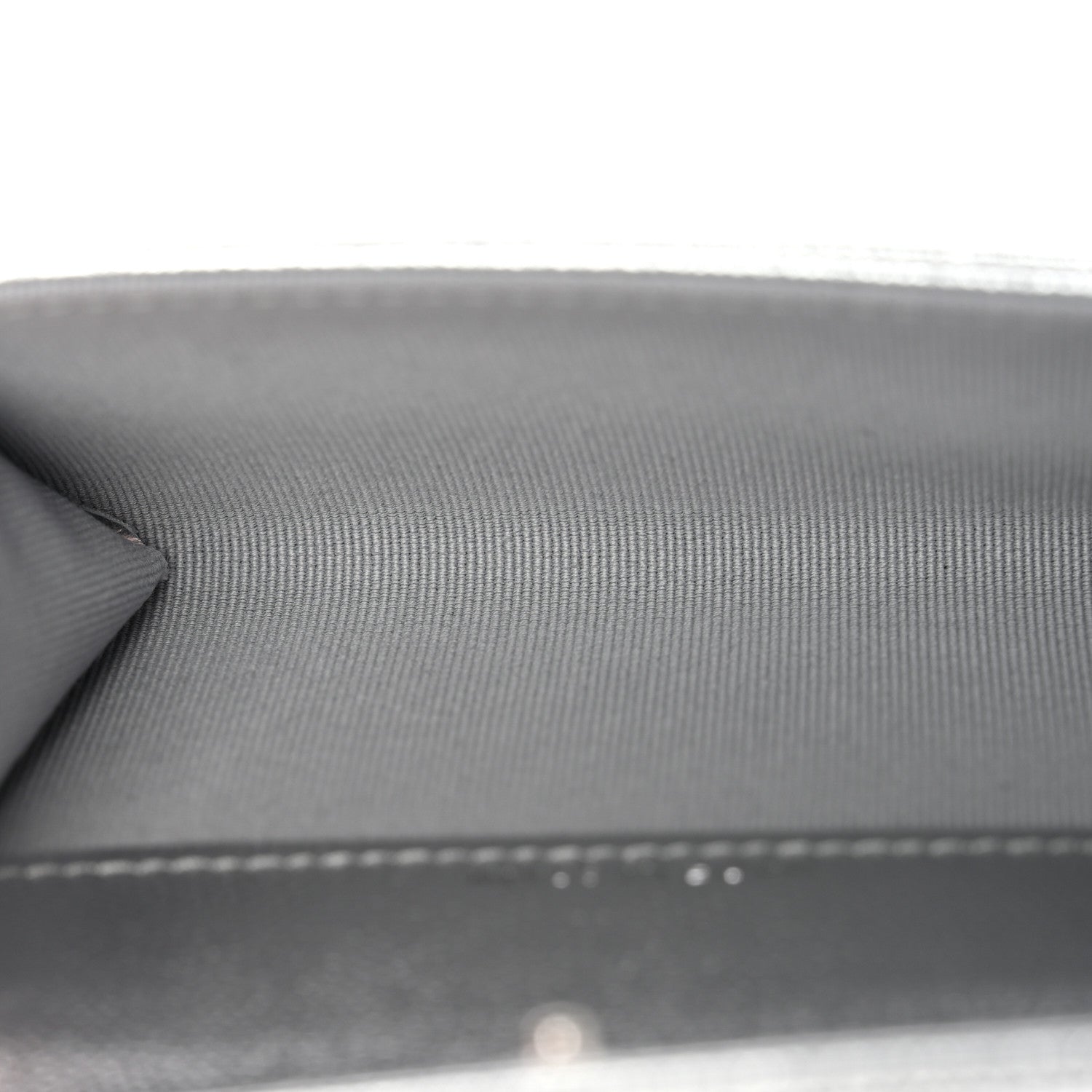 Metallic Caviar Timeless CC Flap  Holder Silver