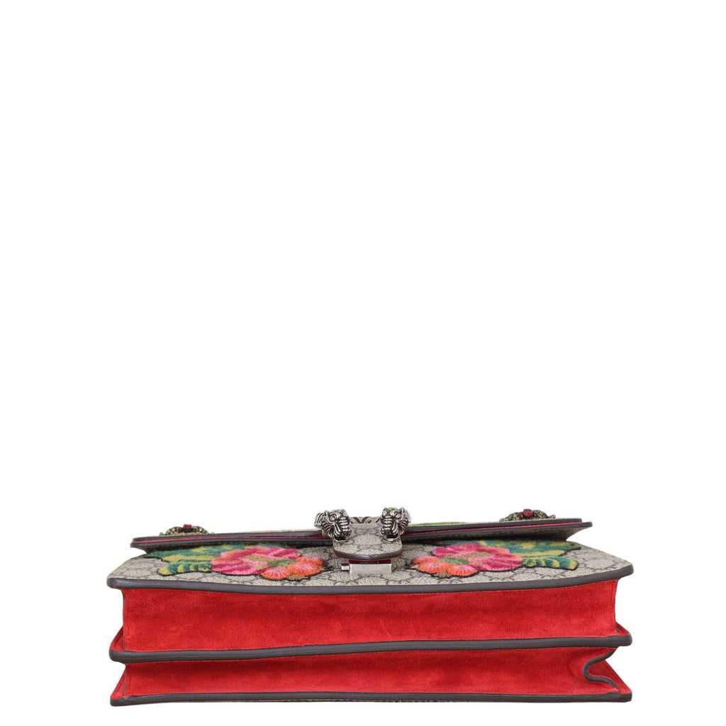 Gucci Dionysus GG Supreme Moth Embroidered Medium Shoulder Bag
