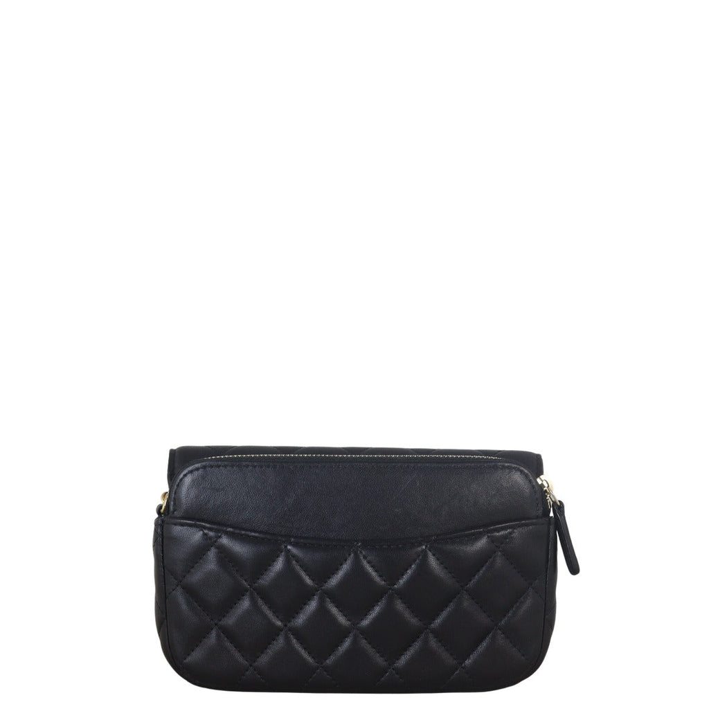 Chanel Classic Flap Phone Holder on Chain Lucky Charms