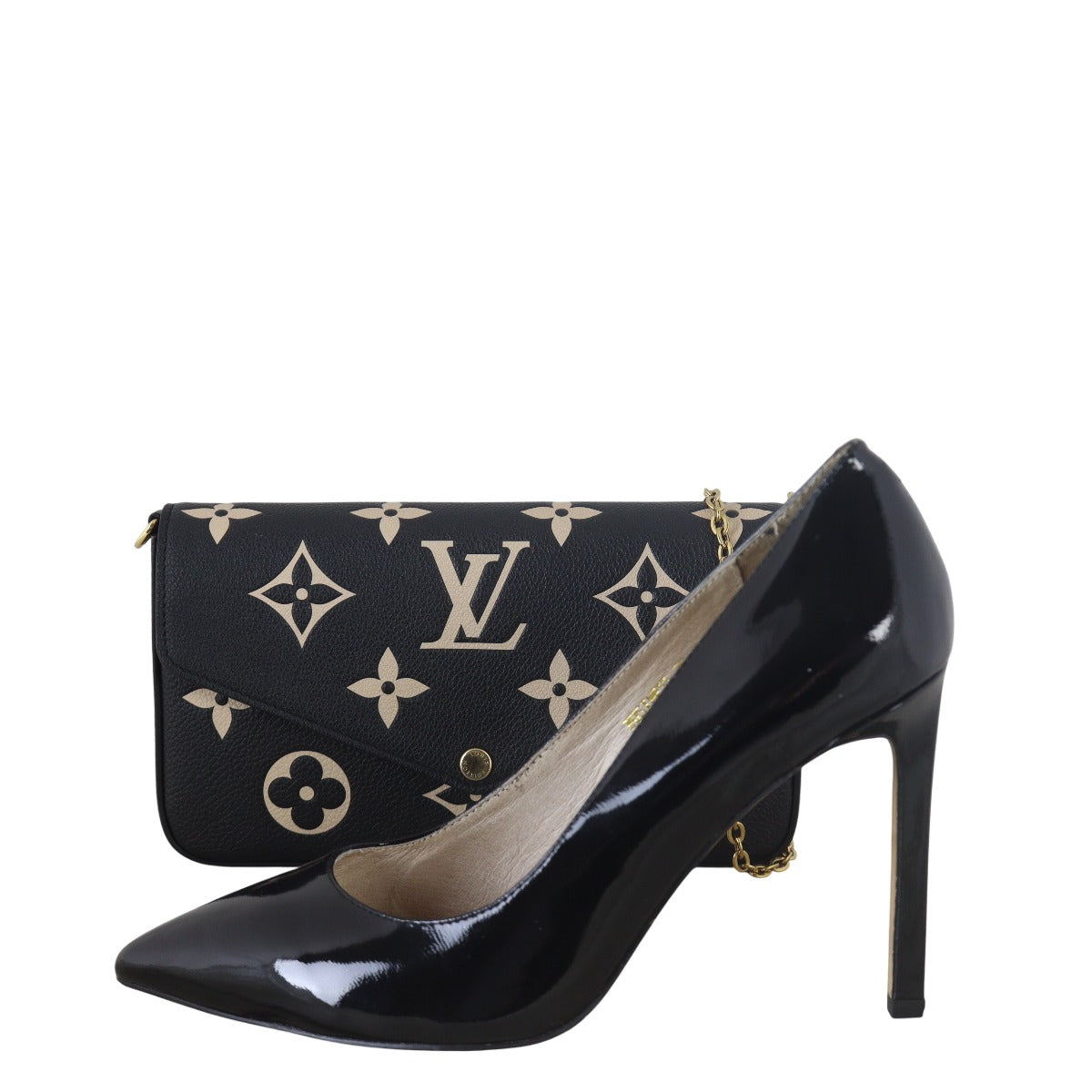Louis Vuitton Pochette Felicie Monogram Empreinte Giant Bicolour