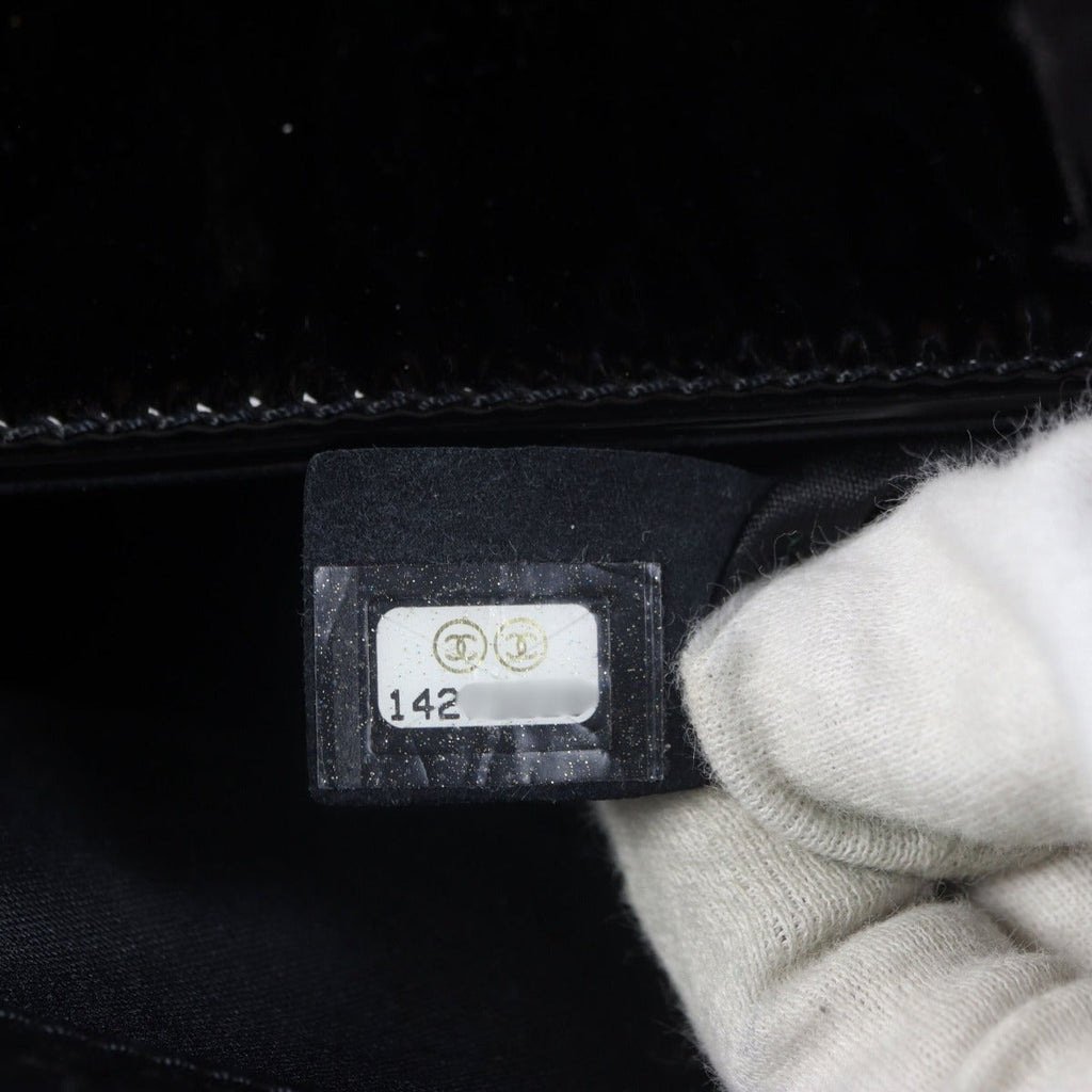 Chanel Camellia Accordion Flap Bag Patent