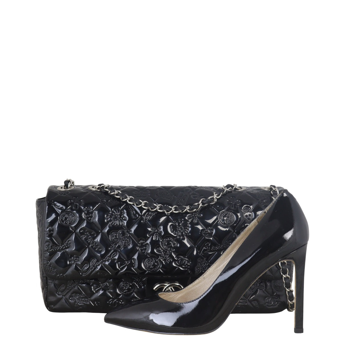 Chanel Lucky Charm Single Flap Bag Patent