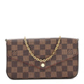 Damier Ebene Pochette Felicie Chain Wallet