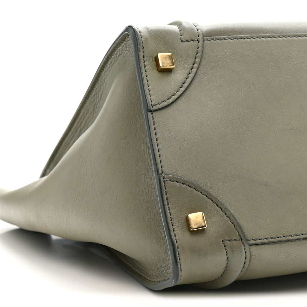 Smooth Calfskin Mini Luggage Almond
