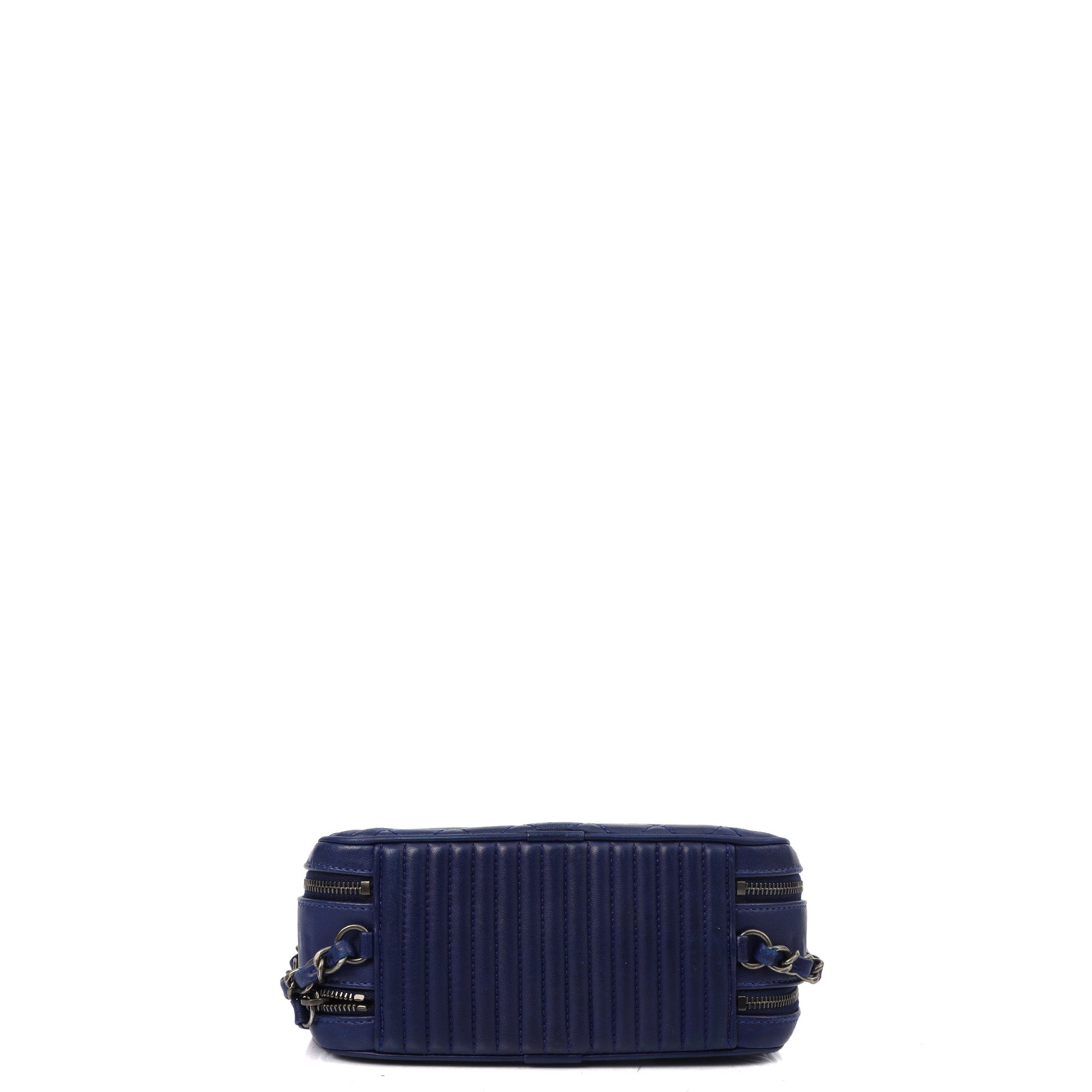 Chanel Cross Body Coco Boy Camera Bag in Navy, Calfskin Leather