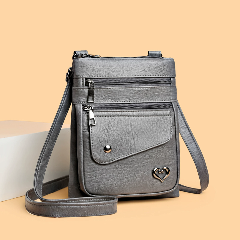 Heart Charm Mini Crossbody Bag