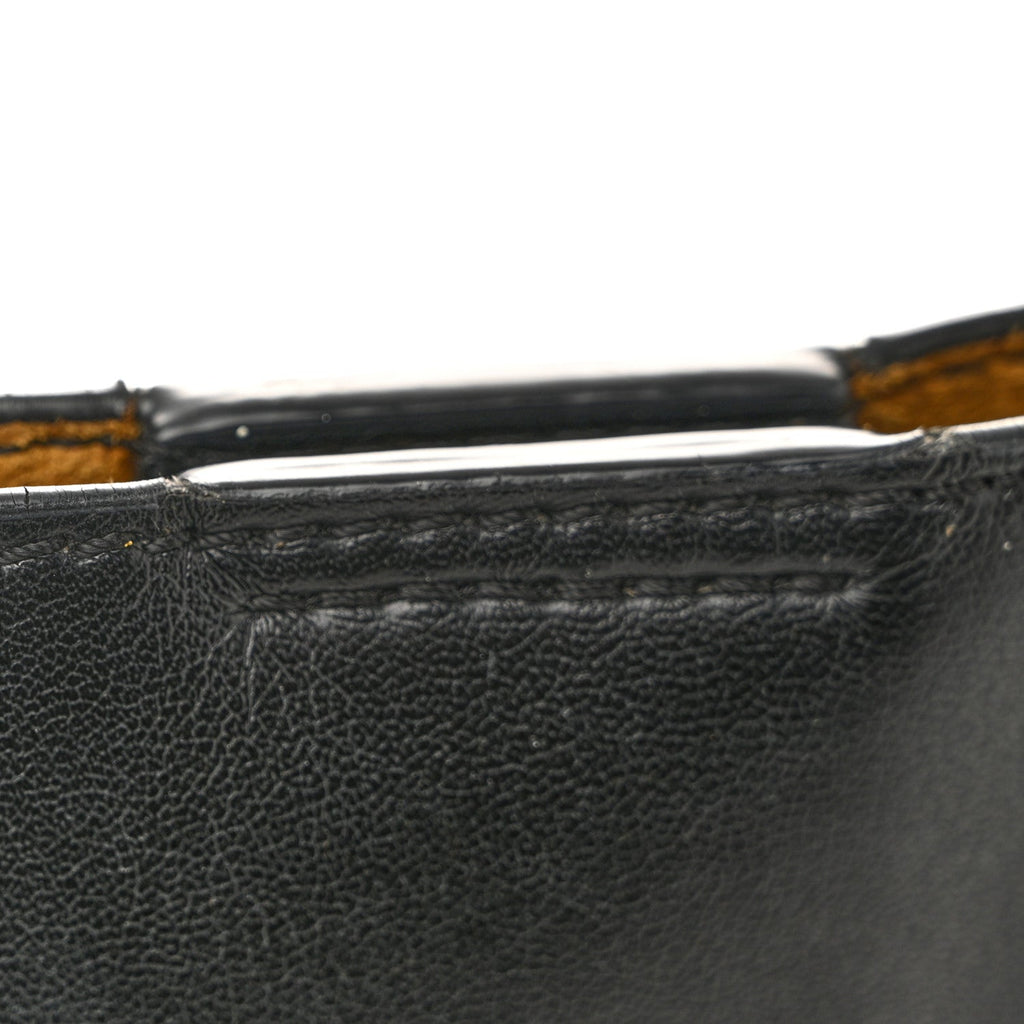 Eco Alter Nappa Perforated Logo Mini Crossbody Black