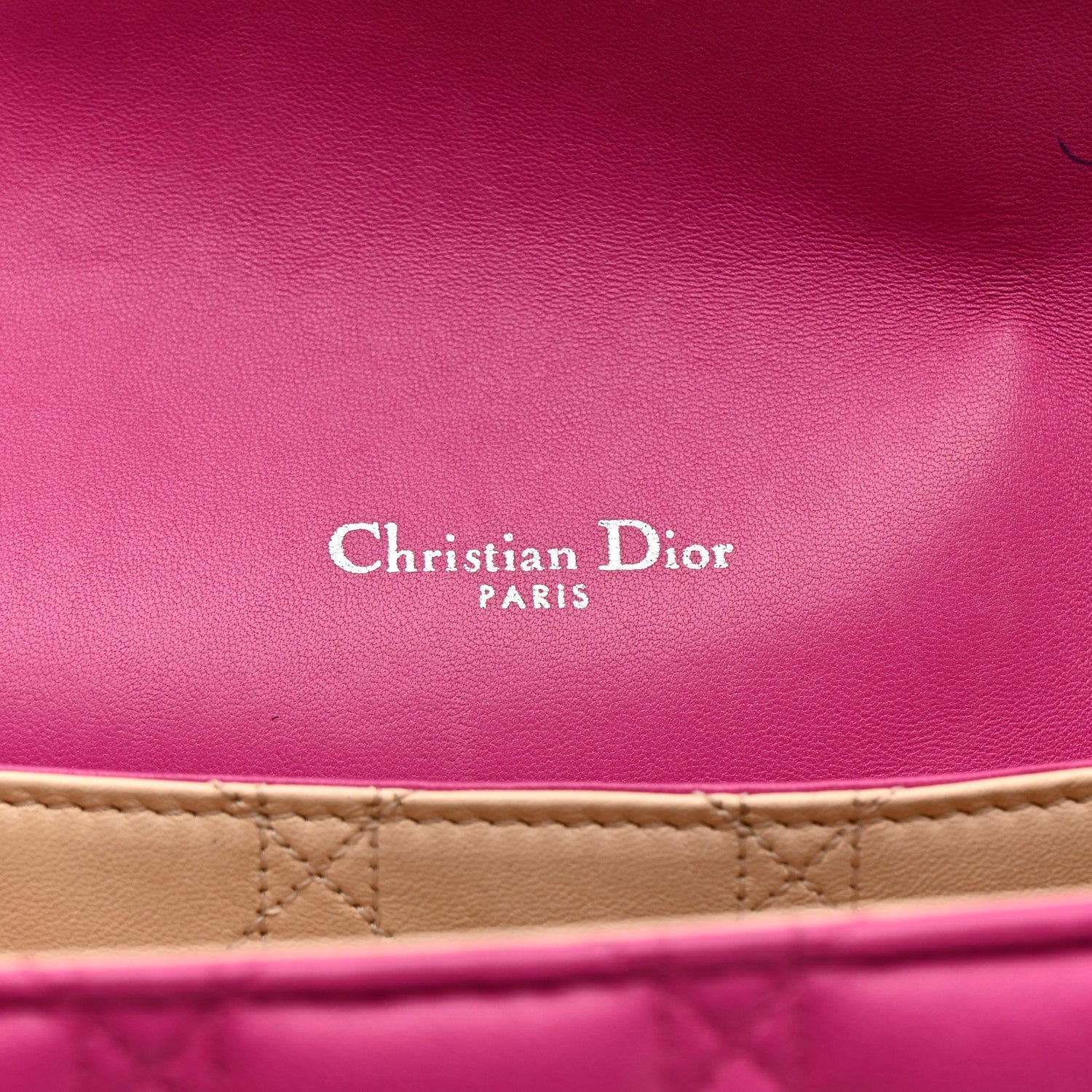 Lambskin Cannage Large Miss Dior Flap Sorbet
