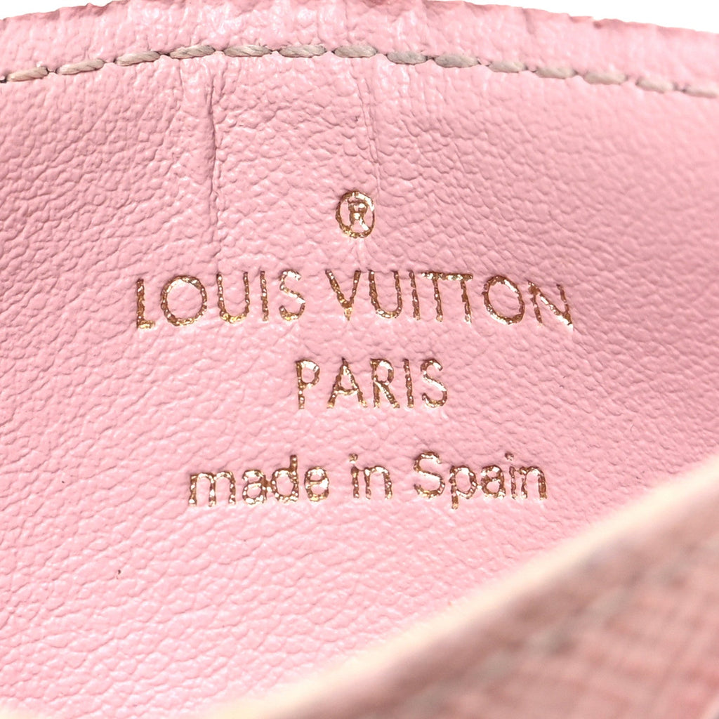 Damier Ebene Caissa  Holder Rose Ballerine