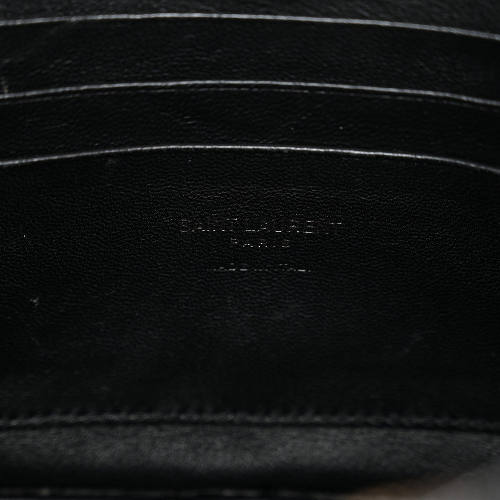 Grain De Poudre Matelasse Monochrome Monogram Mini Lou Camera Bag Black