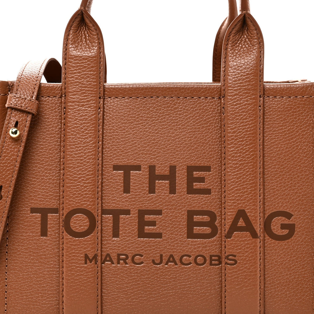 Grained Calfskin Small The Tote Bag Argan Oil