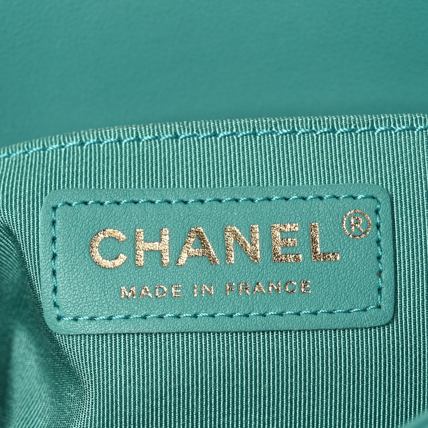 Lambskin Quilted Small Boy Flap Dark Turquoise