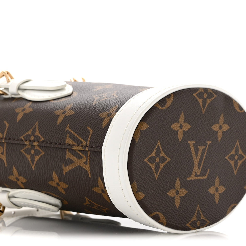 Monogram LV Match Nano Bucket Bag White