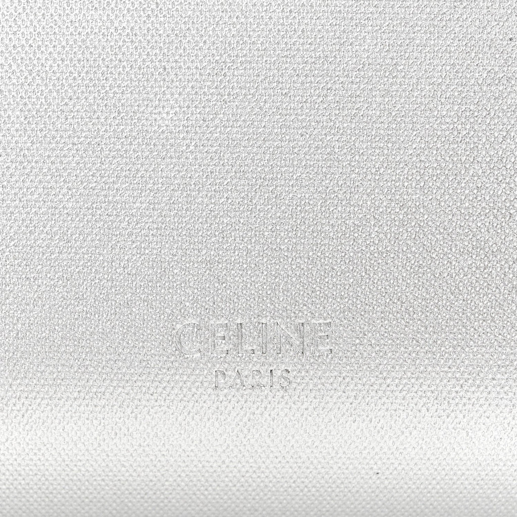 Laminated Calfskin Nano Belt Bag Silver