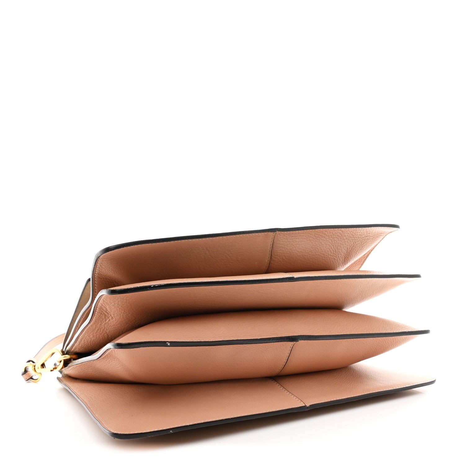 Calfskin Medium Faye Shoulder Bag Biscotti Beige