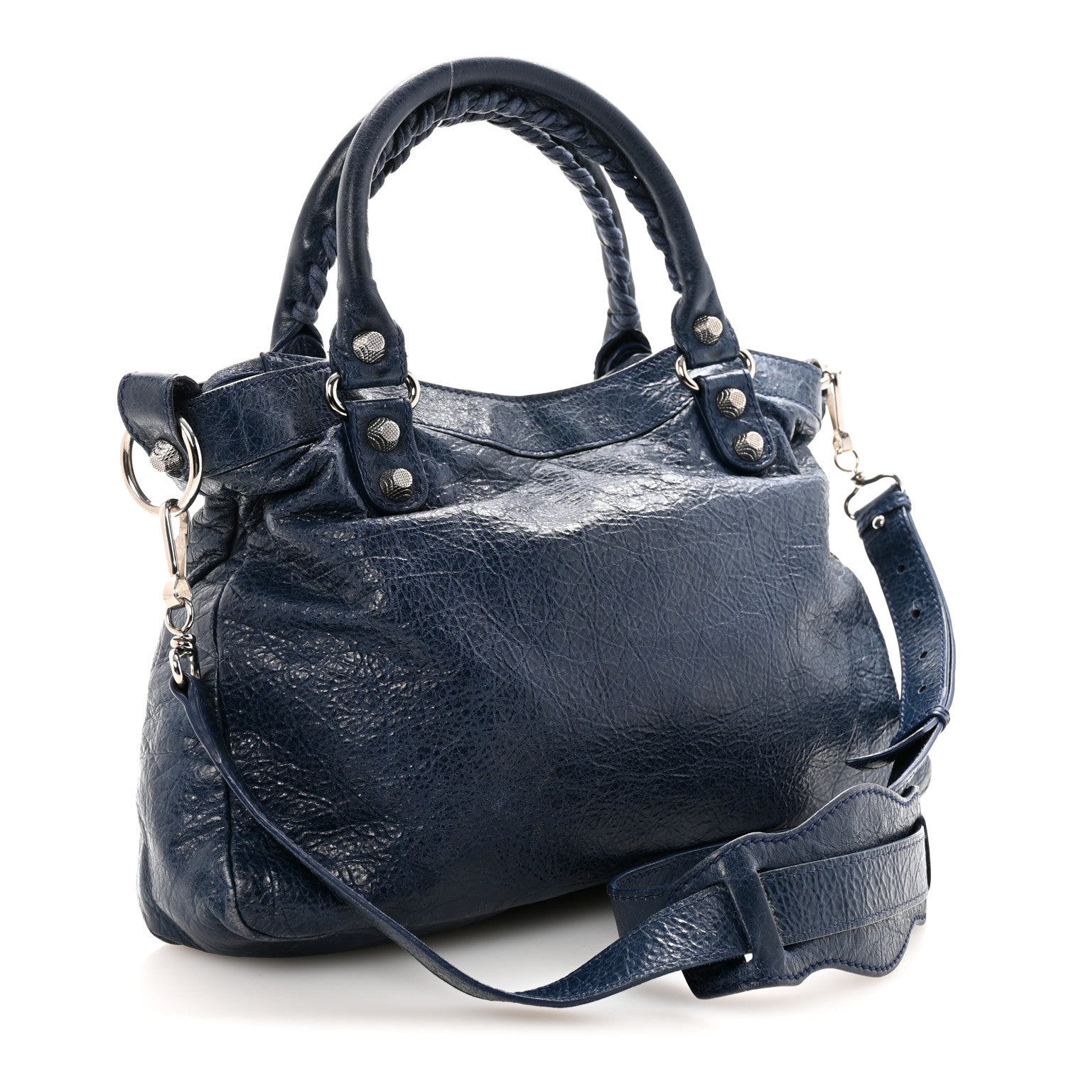 Agneau Giant 12 Silver Hardware Town Bleu Mineral