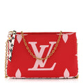 Monogram Giant Double Zip Pochette Rouge