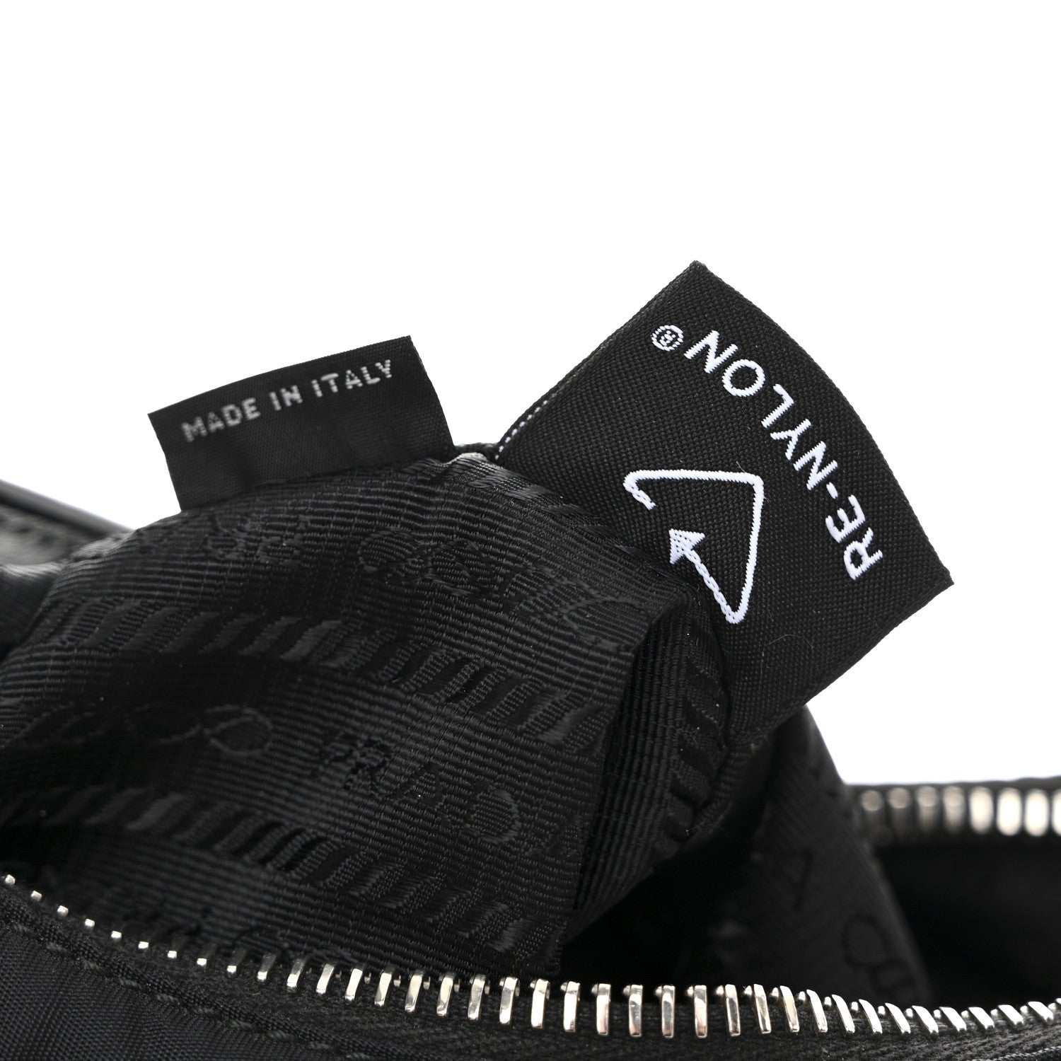 Tessuto Nylon Saffiano Mini Re-Edition 2005 Bag Black