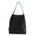 Grained Calfskin Low Key Hobo MM Black