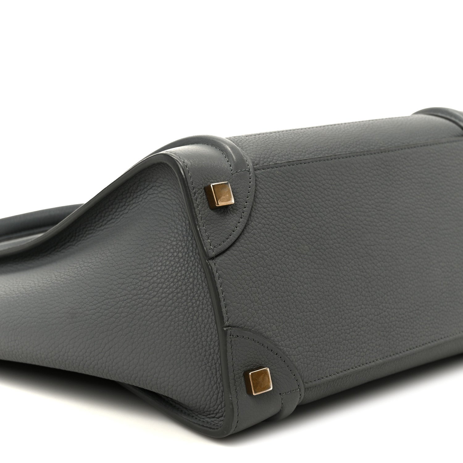 Baby Drummed Calfskin Micro Luggage Kohl