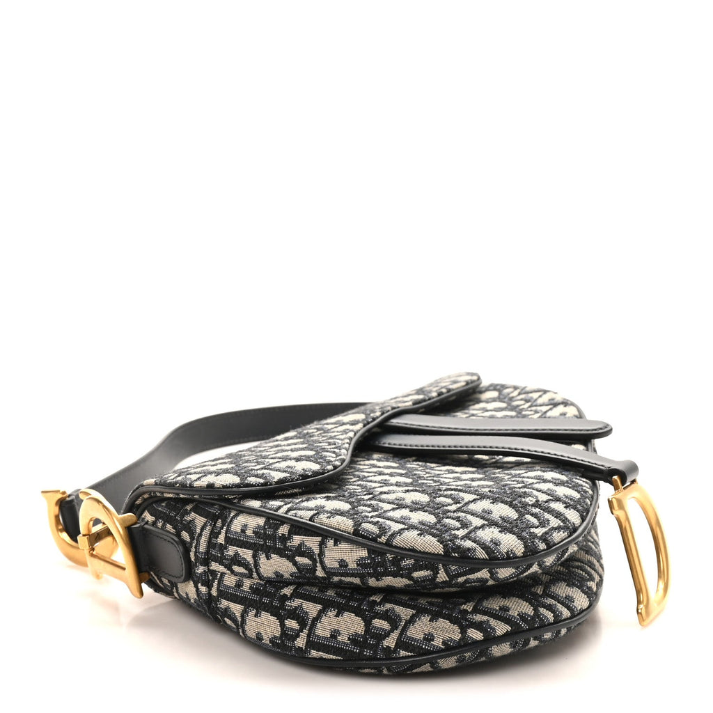 Oblique Saddle Bag Blue