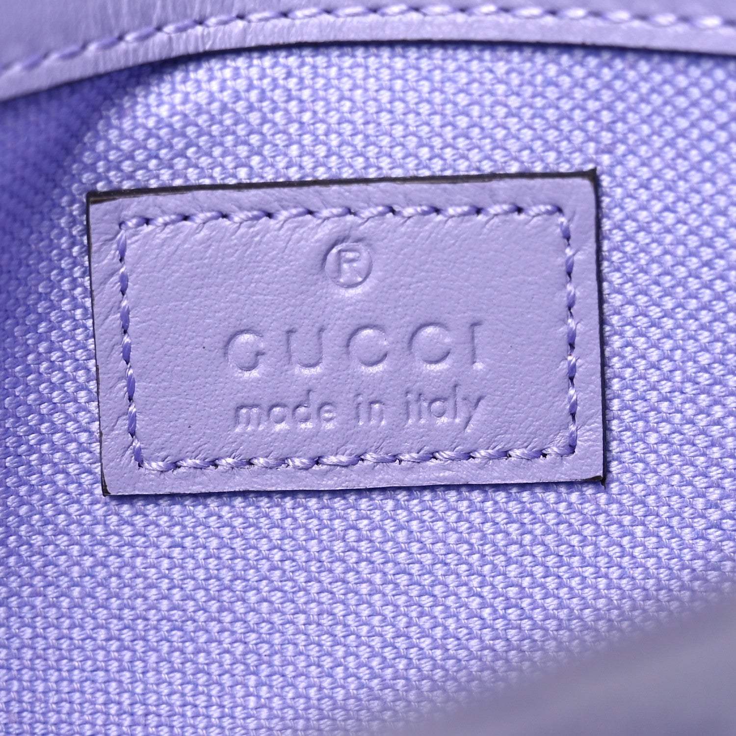 Denim GG Monogram Mini GG Marmont Shoulder Bag Light Purple