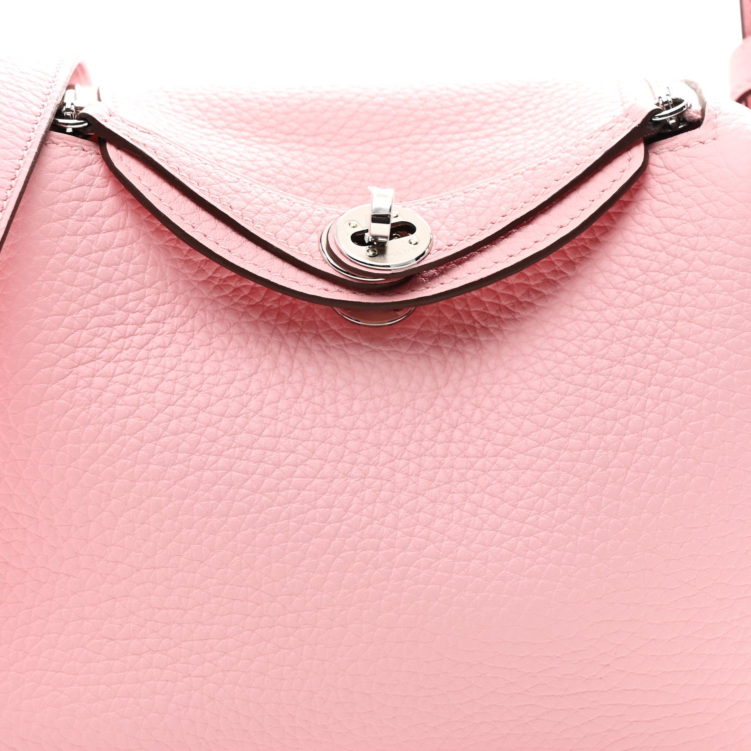 Taurillon Clemence Verso Mini Lindy 20 Rose Sakura Gris Perle
