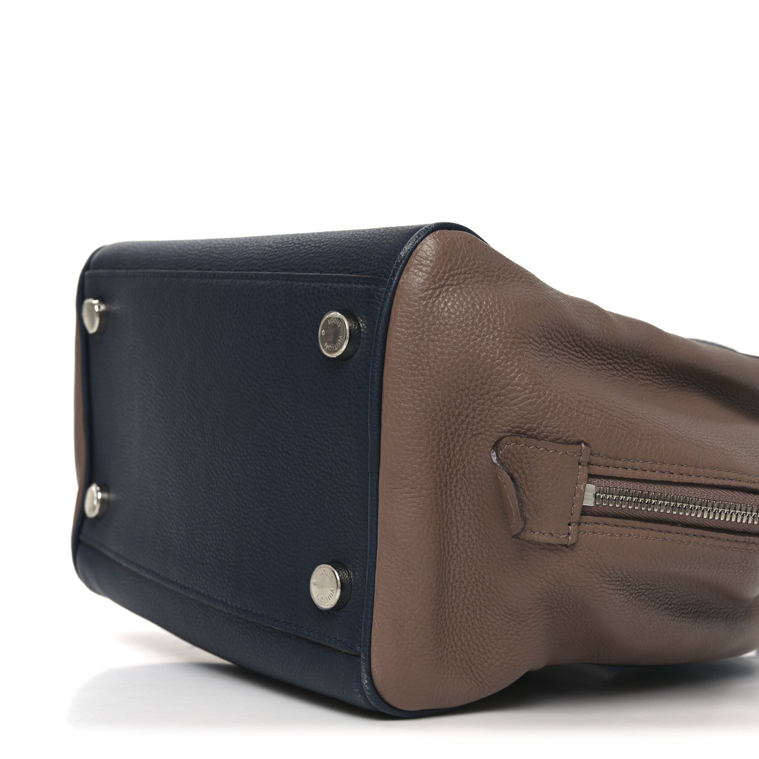 Veau Ecorce Haute Maroquinerie Milaris Blue Marine Vison