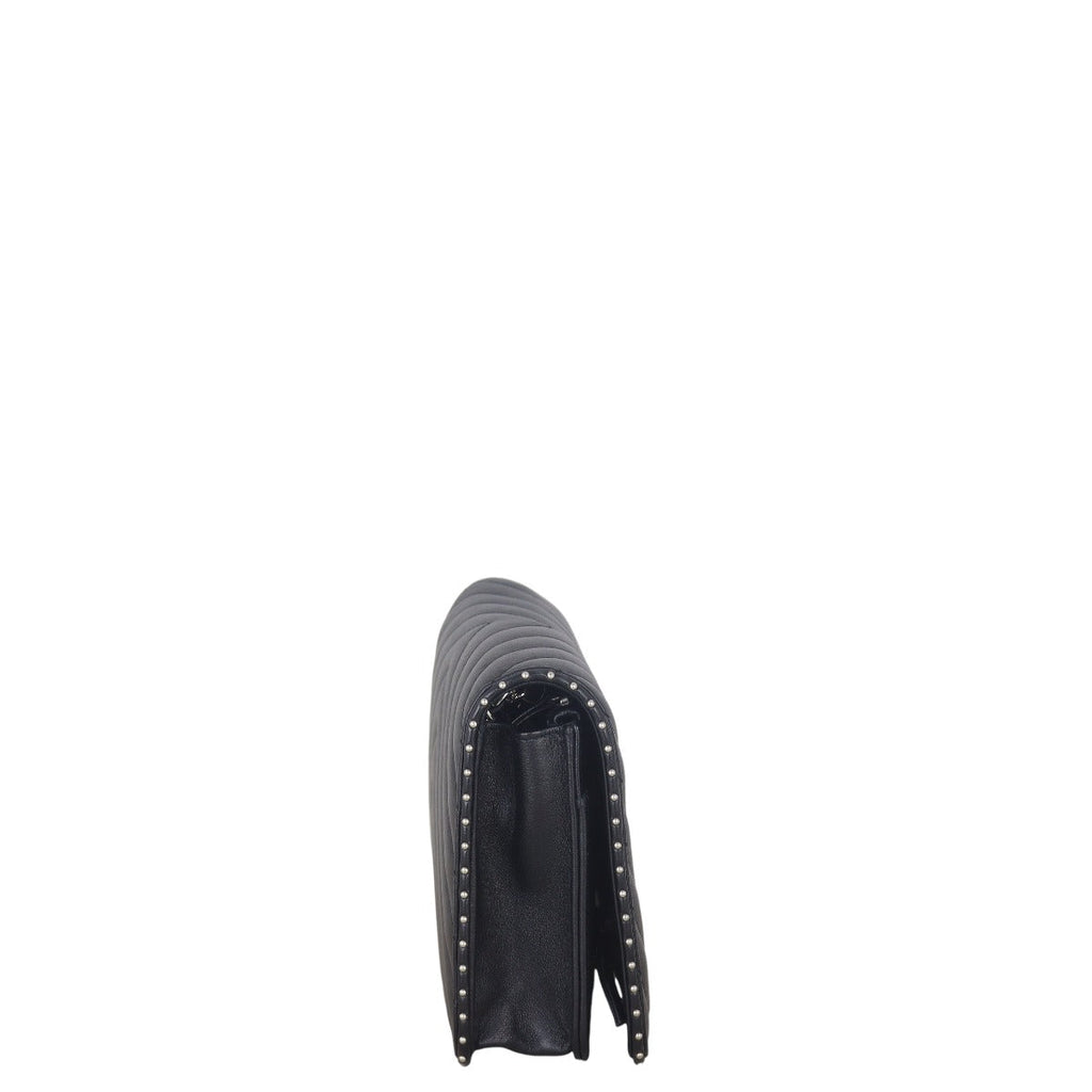 Chanel Classic Wallet on Chain Chevron Studded