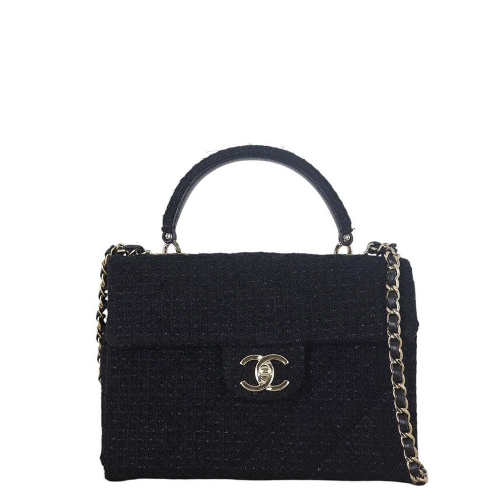 Chanel Top Handle Flap Tweed