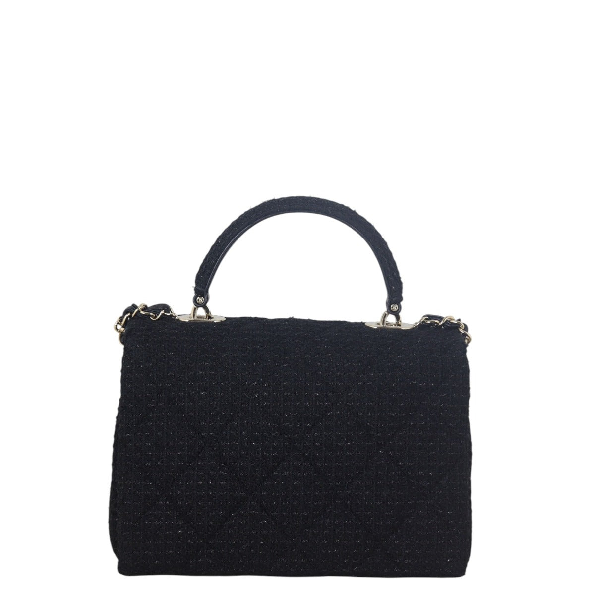 Chanel Top Handle Flap Tweed
