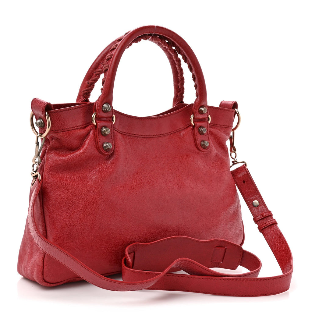 Agneau Giant 12 Rose Gold Hardware Town Rouge Coquelicot