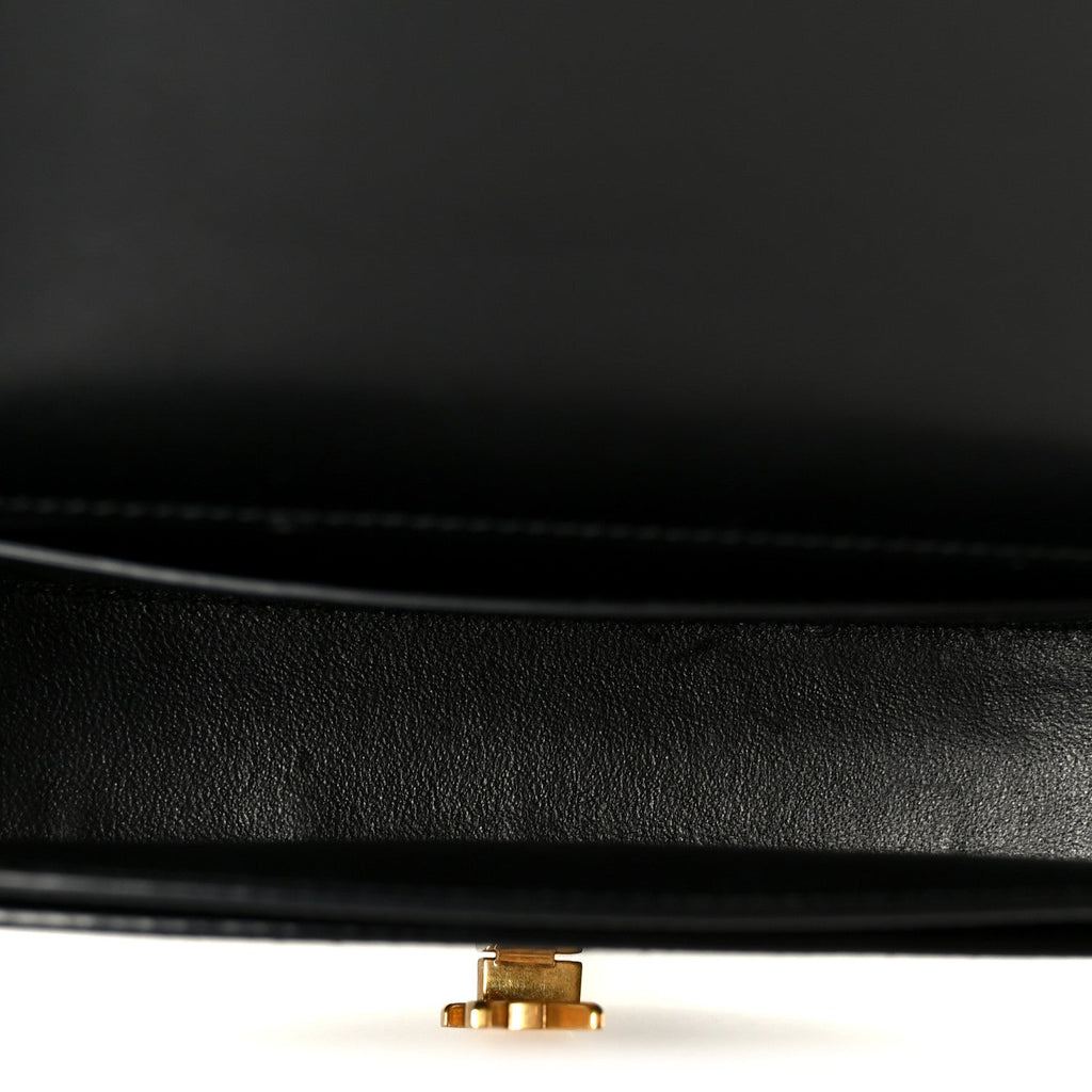 Box Calfskin Mini Voltaire Shoulder Bag Black