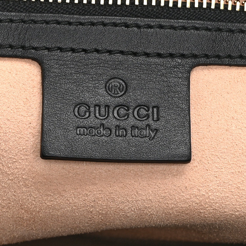 Guccissima Signature Medium Shoulder Tote Bag Black