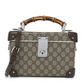GG Supreme Monogram Globe-Trotter Beauty Case Brown